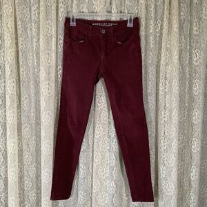 AmericanEagle‎ Pants Woman's 2  Burgundy 369 Super Stretch